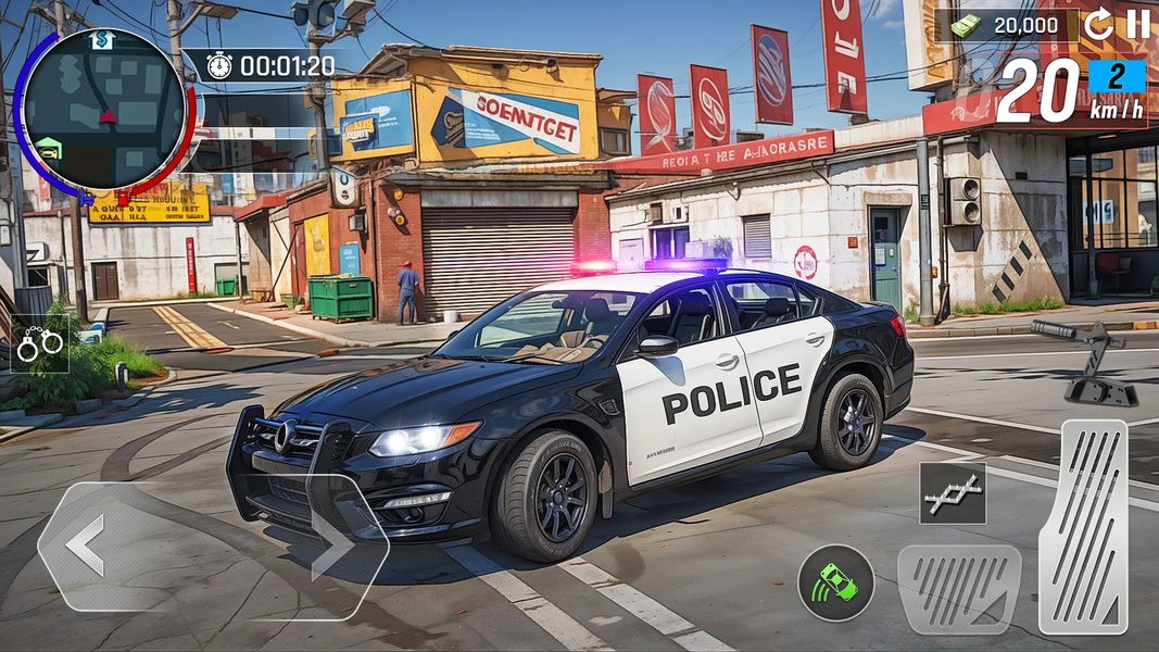 US Police Car Chase Driving ۳D - عکس بازی موبایلی اندروید
