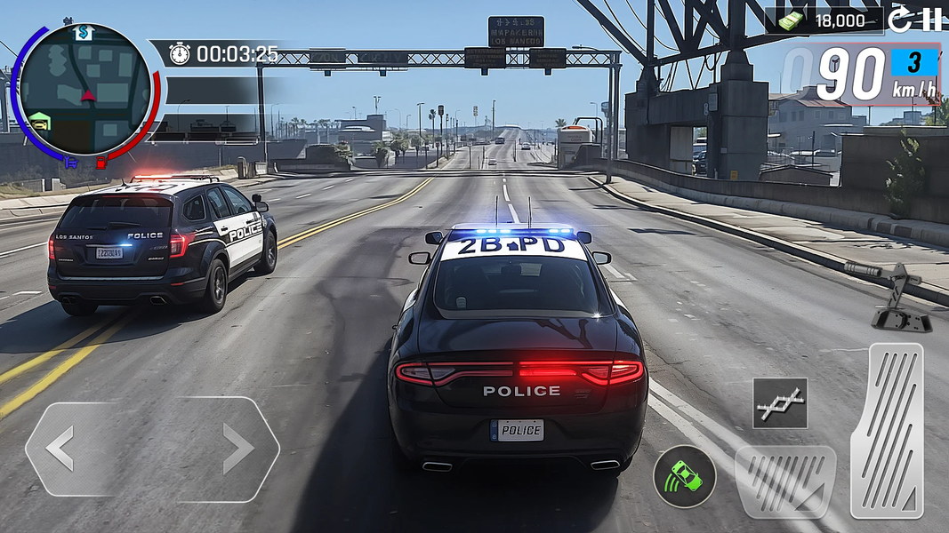US Police Car Chase Driving 3D - عکس بازی موبایلی اندروید