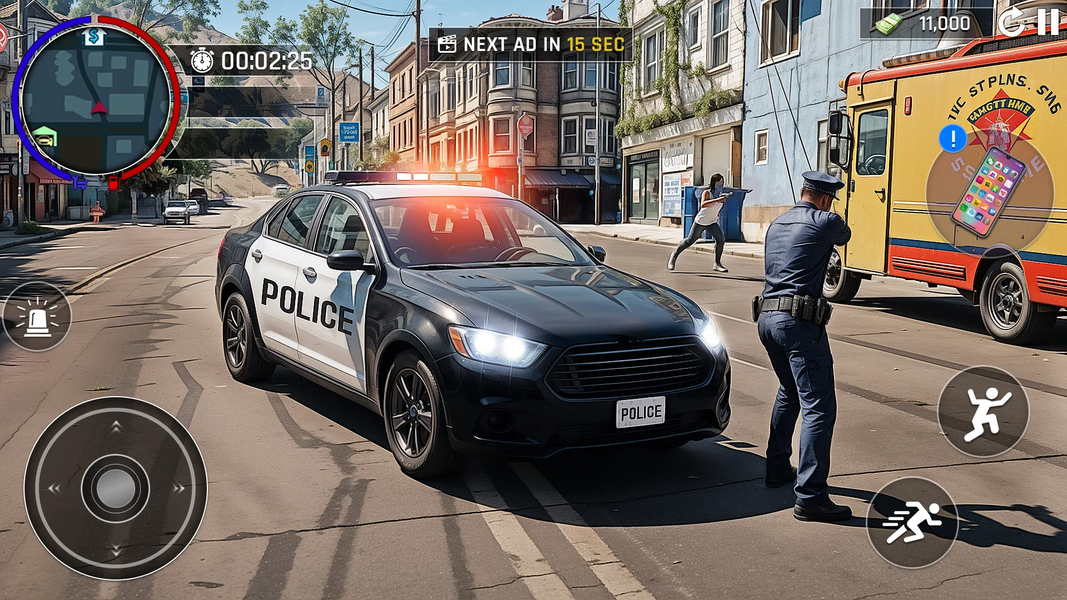 US Police Car Chase Driving ۳D - عکس بازی موبایلی اندروید
