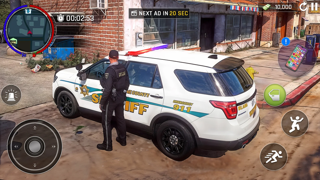 US Police Car Chase Driving 3D - عکس بازی موبایلی اندروید