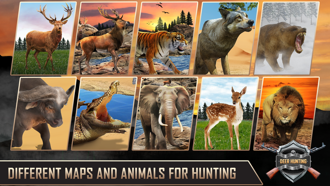 Deer Hunting Simulator Games - Gameplay image of android game