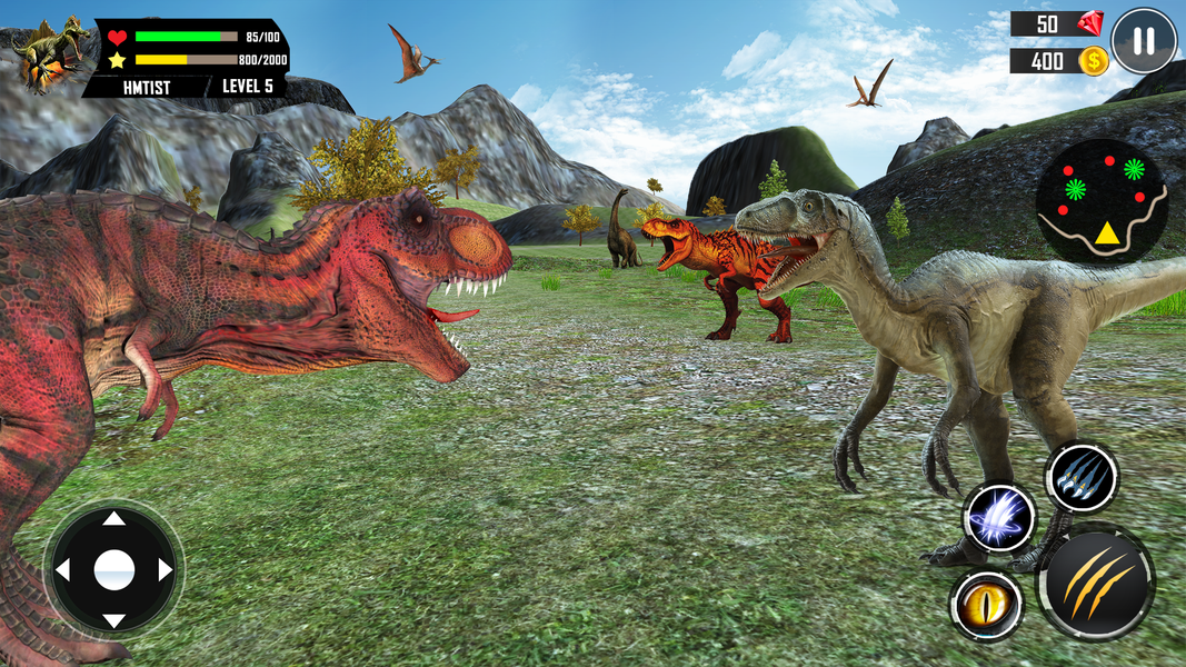 Dinosaur Simulator 3d offline - Gameplay image of android game