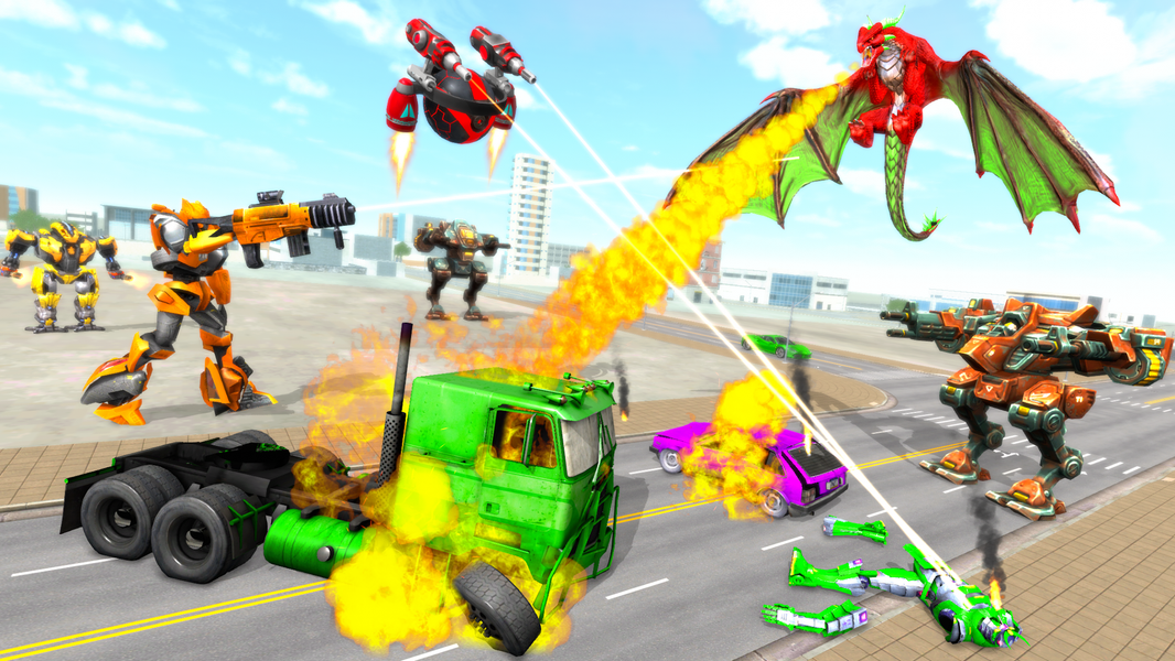 Robot Transform Fight & Battle - Gameplay image of android game