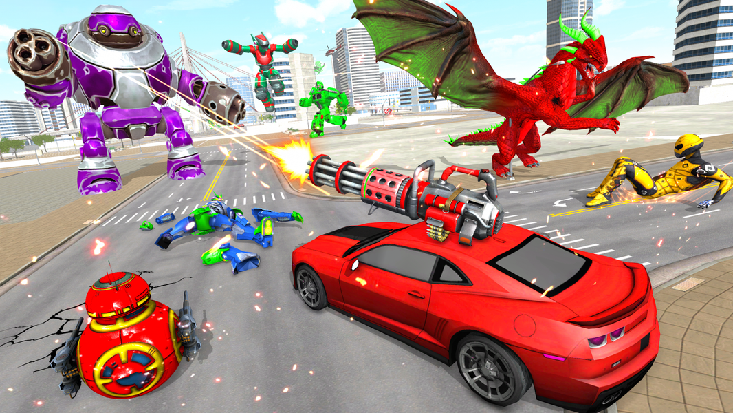 Robot Transform Fight & Battle - Gameplay image of android game