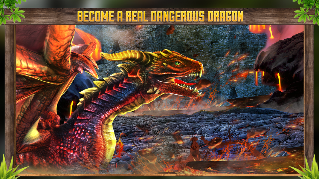 Flying Dragon Simulator Games - Gameplay image of android game