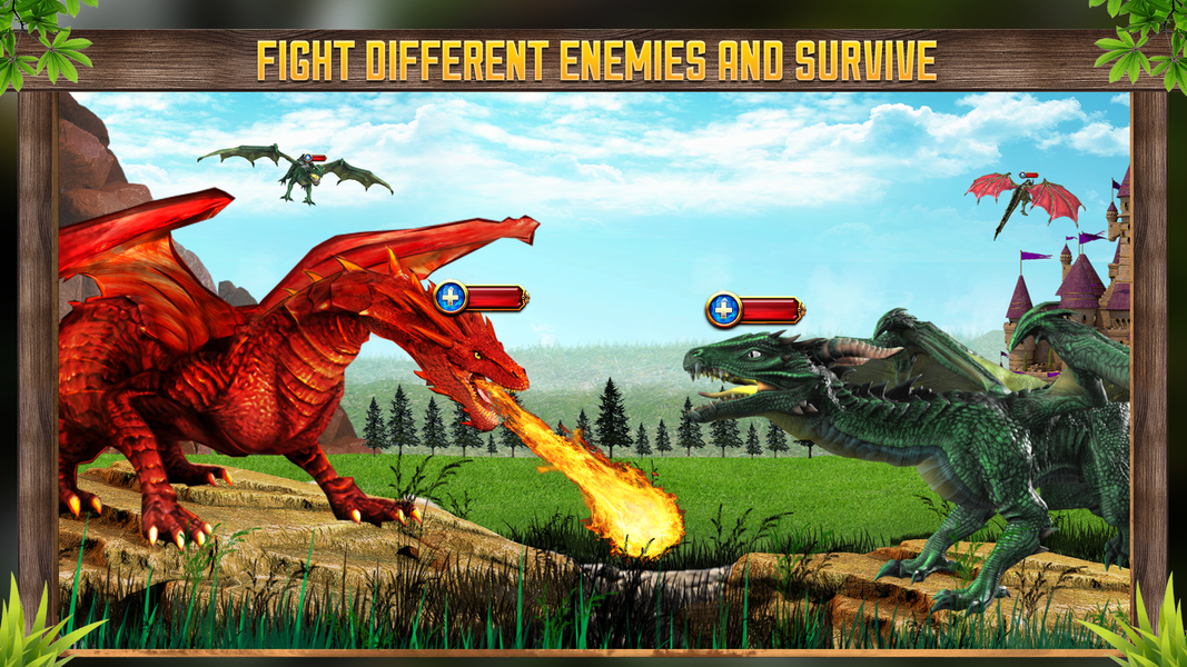 Flying Dragon Simulator Games - Gameplay image of android game