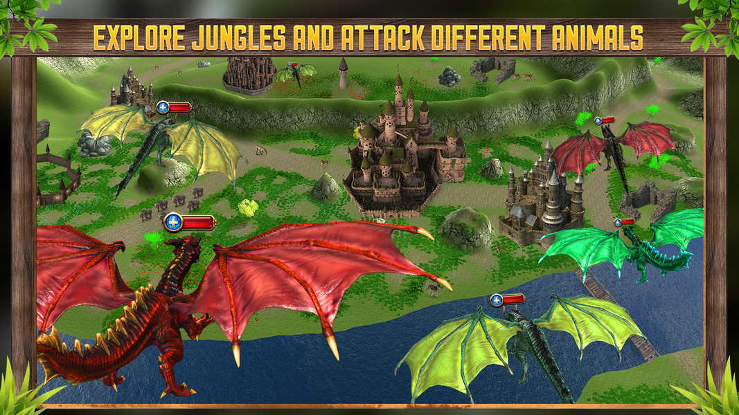 Flying Dragon Simulator Games - Gameplay image of android game