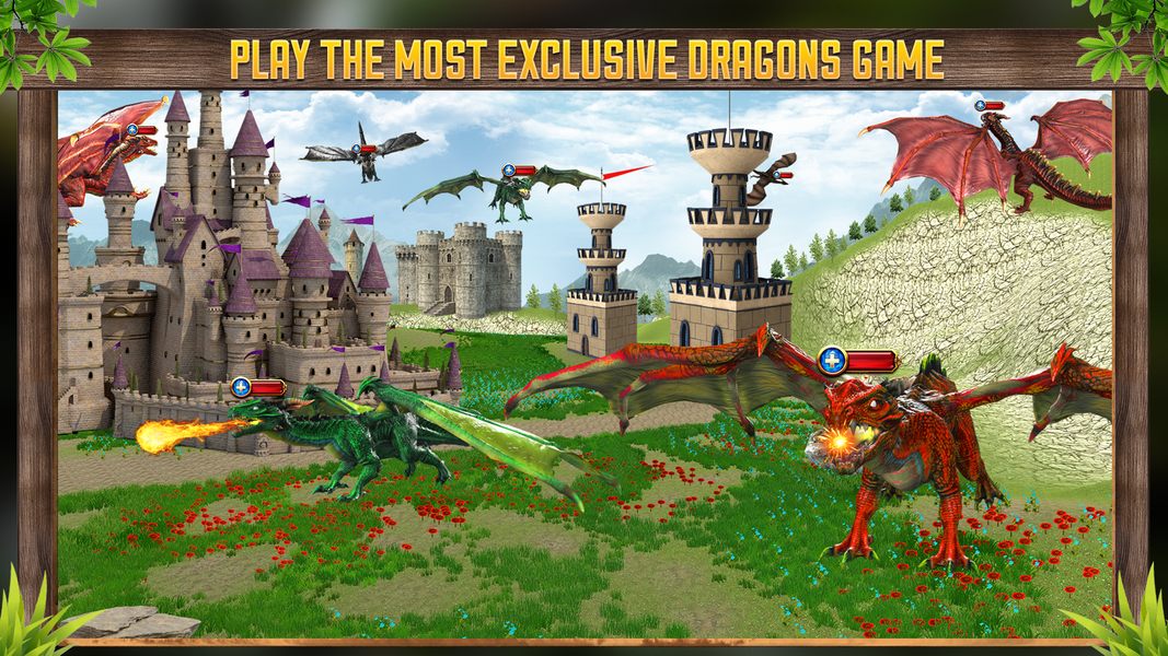 Flying Dragon Simulator Games - Gameplay image of android game