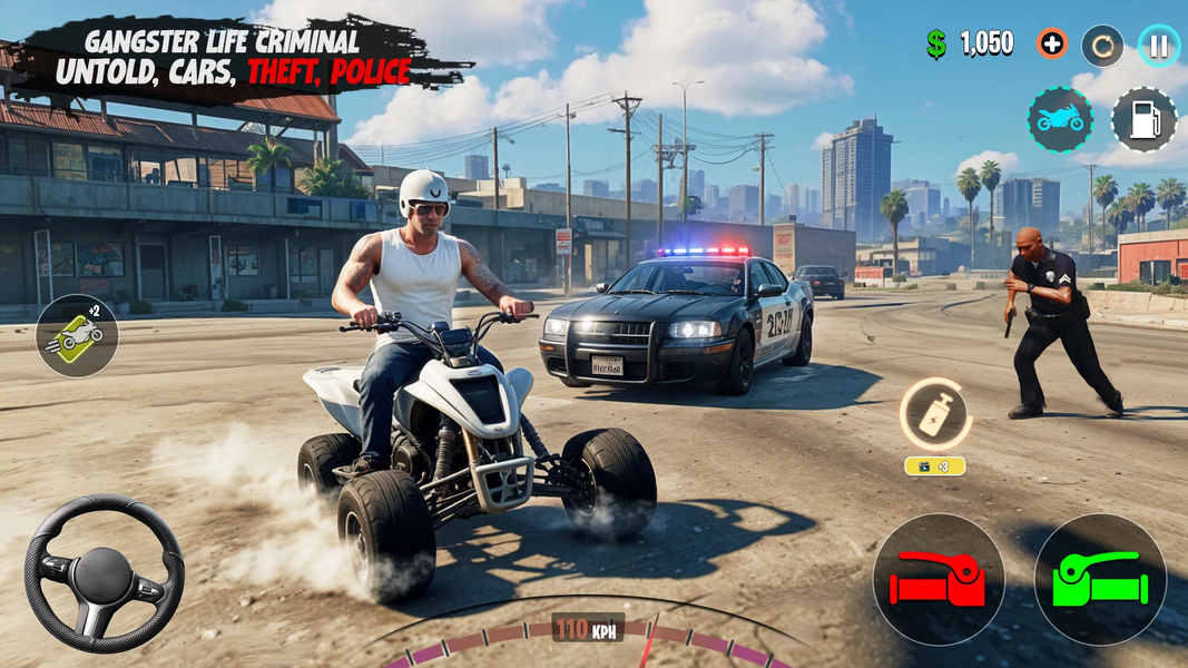 Gangster Game City Crime War - عکس بازی موبایلی اندروید