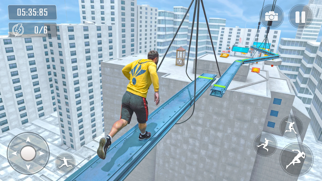 Going Up Parkour Game: Rooftop - عکس بازی موبایلی اندروید