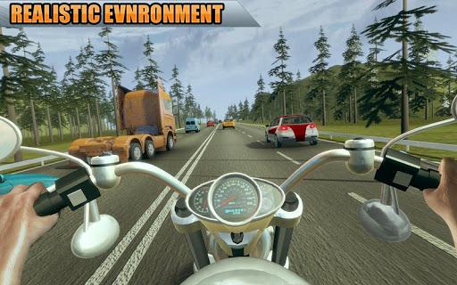 Highway Bike Racing 2019: Motorbike Traffic Racer - Gameplay image of android game