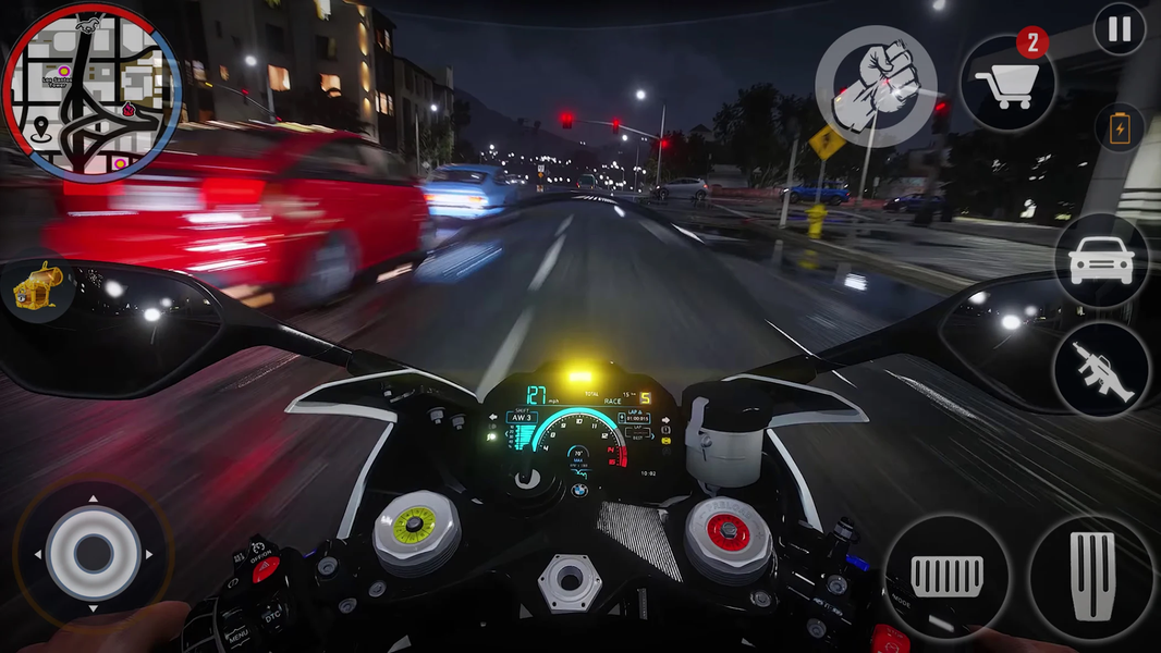 Highway Bike Riding & Racing - عکس بازی موبایلی اندروید