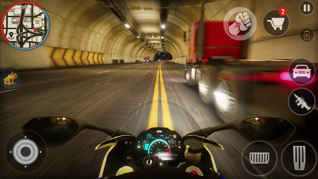 Highway Bike Riding & Racing - عکس بازی موبایلی اندروید