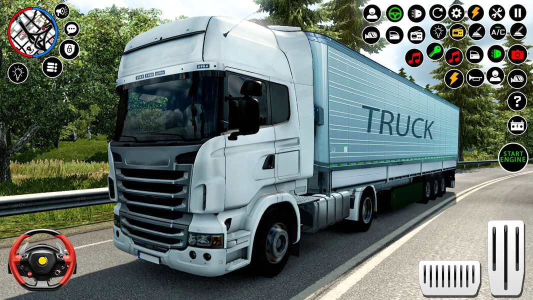 Truck Simulator: Euro Truck - Gameplay image of android game