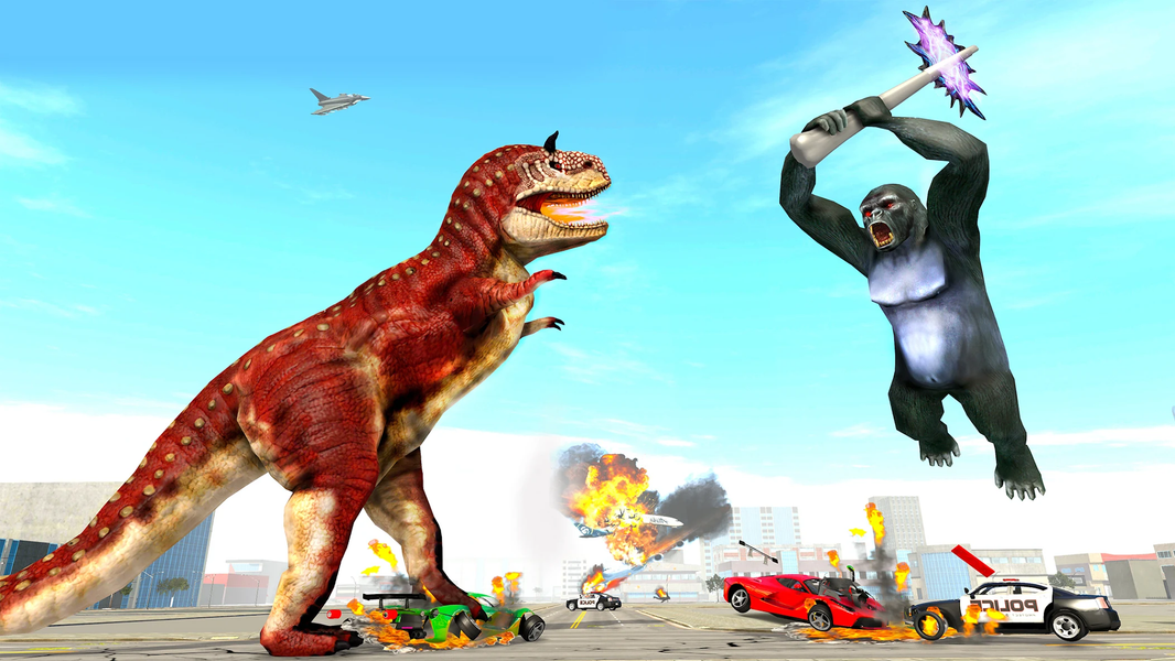 Angry Gorilla Attack City Sim - عکس بازی موبایلی اندروید