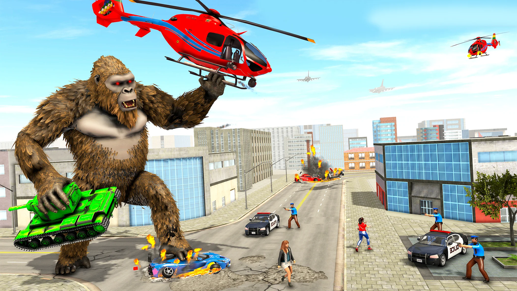 بازی Angry Gorilla Attack City Sim - دانلود | بازار