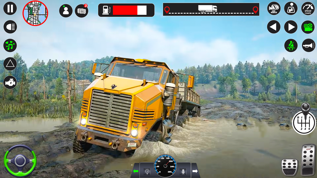 Offroad Mud Truck Simulator 3D - Gameplay image of android game