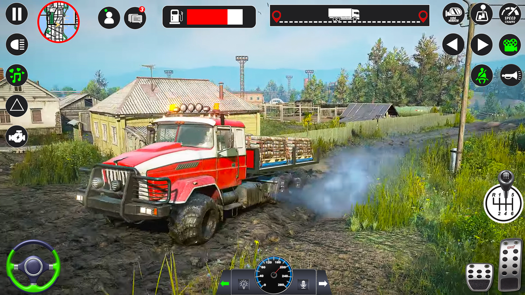 Offroad Mud Truck Simulator 3D - Gameplay image of android game