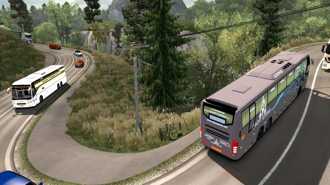 Offroad Bus Simulator 3d drive - عکس بازی موبایلی اندروید