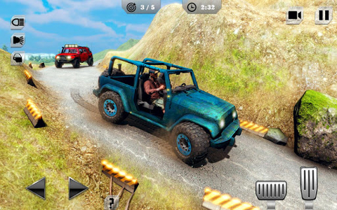 Offroad Jeep Driving & Racing - Gameplay image of android game