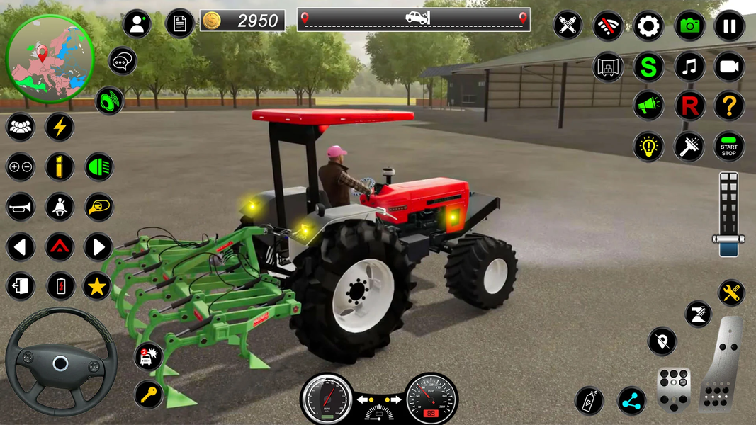 Real Farmer Tractor Drive Game - Gameplay image of android game