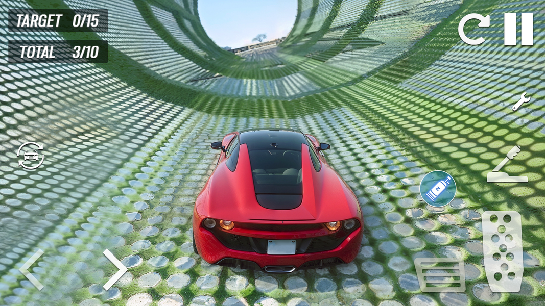 Car Stunt Driving 3D Mega Ramp - Gameplay image of android game