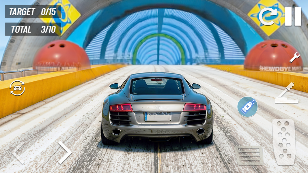 Car Stunt Driving 3D Mega Ramp - Gameplay image of android game