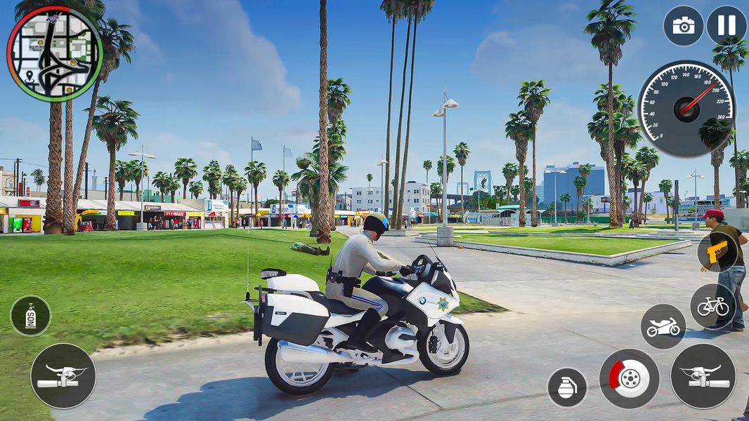 US Police Bike Cop Sim Games - عکس بازی موبایلی اندروید