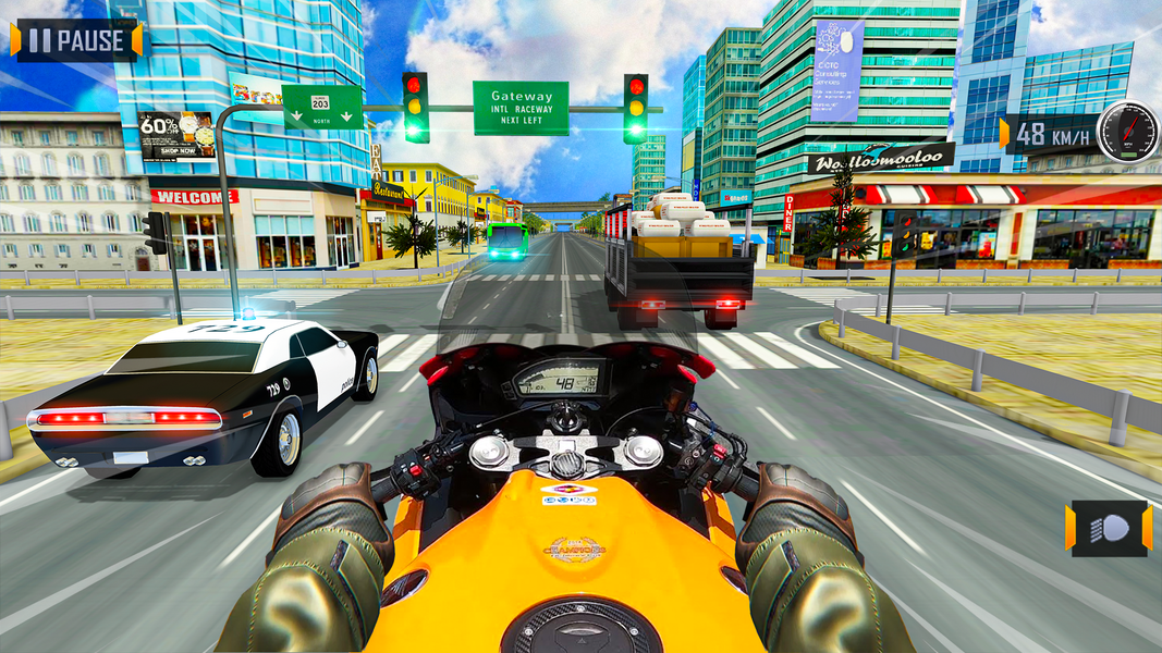 Motorcycle Game Bike Games 3D - Gameplay image of android game