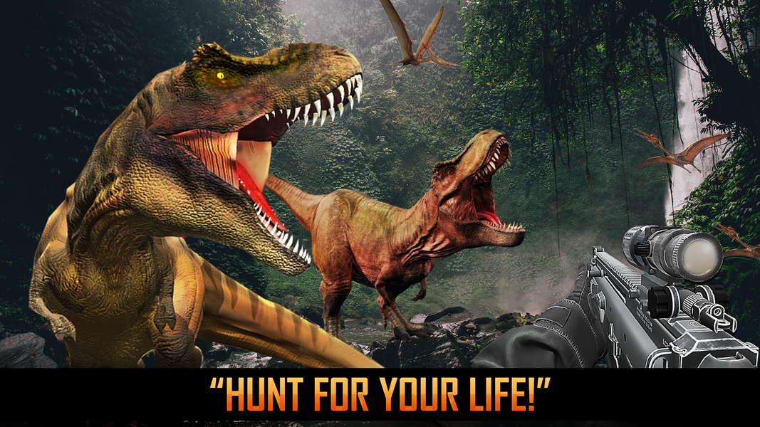 Wild Dino Animal Hunting Games - عکس بازی موبایلی اندروید