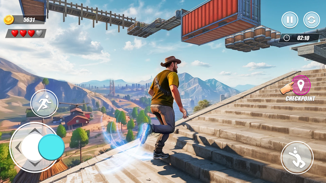 Rooftop Dash: Parkour Games - عکس بازی موبایلی اندروید