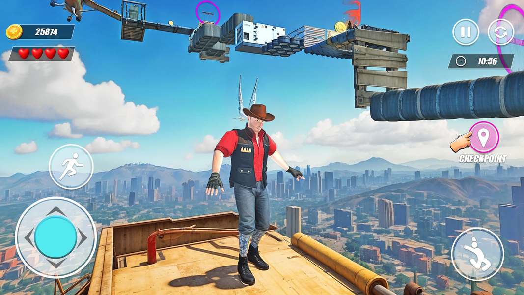 Rooftop Dash: Parkour Games - عکس بازی موبایلی اندروید