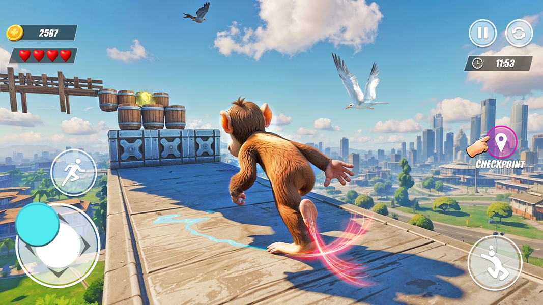 Rooftop Dash: Parkour Games - عکس بازی موبایلی اندروید