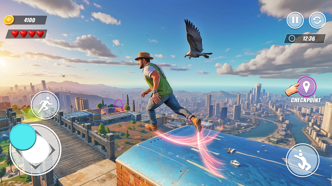 Rooftop Dash: Parkour Games - عکس بازی موبایلی اندروید