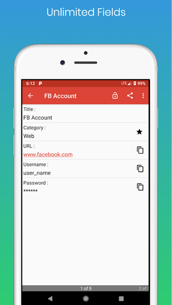 Password Vault Lite - Image screenshot of android app