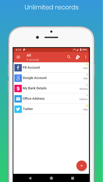 Password Vault Lite - Image screenshot of android app