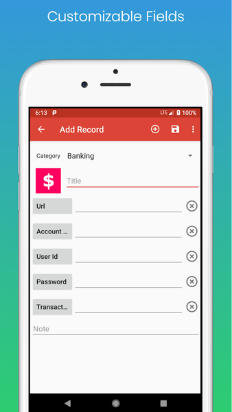 Password Vault Lite - Image screenshot of android app