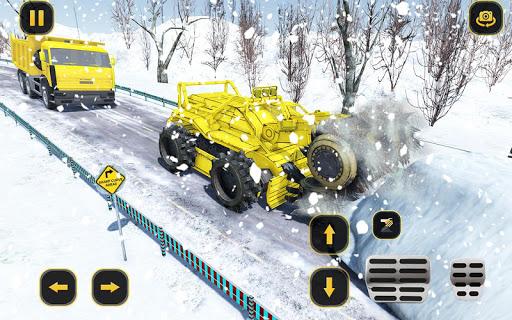Snow Plow Truck Driving Sim - Gameplay image of android game