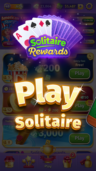 Solitaire Rewards - عکس بازی موبایلی اندروید