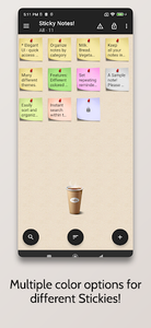 Sticky Notes ! - عکس برنامه موبایلی اندروید