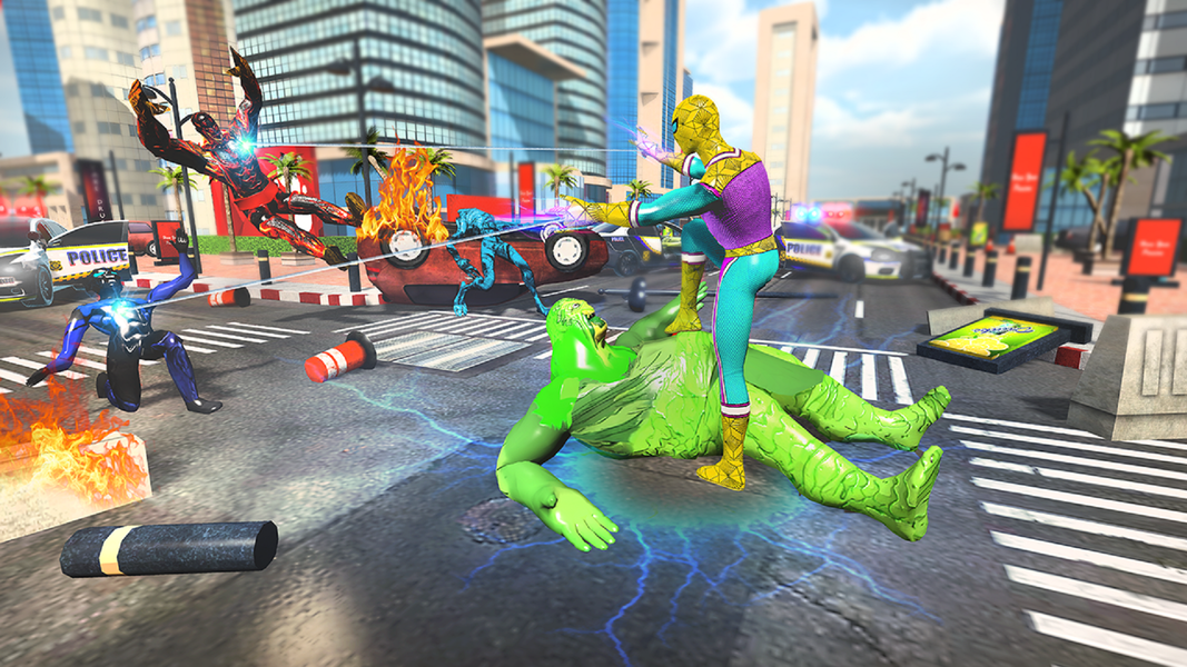 Spider Rope Crime City Hero - Gameplay image of android game