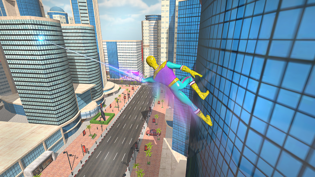 Spider Rope Crime City Hero - Gameplay image of android game