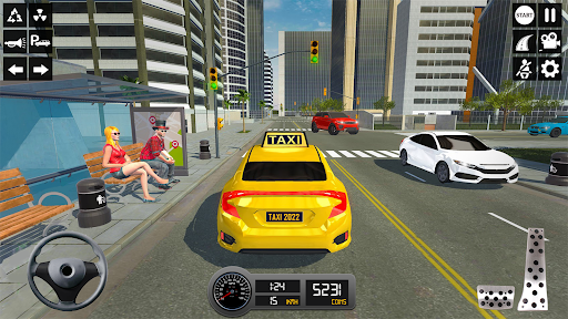 Taxi Simulator 3d Taxi Driver - Gameplay image of android game