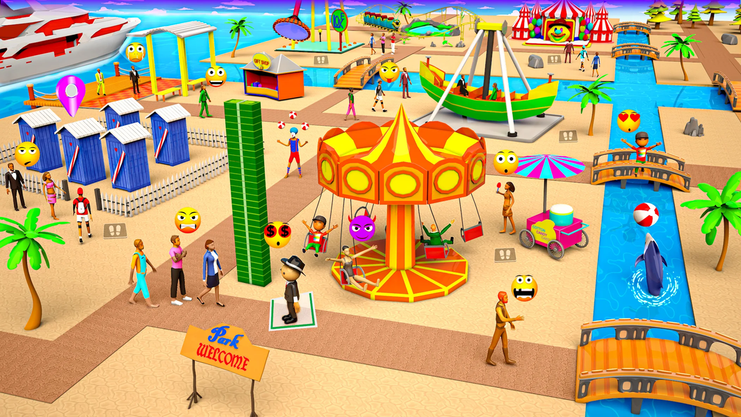 Tourist Island Tycoon Games - عکس بازی موبایلی اندروید