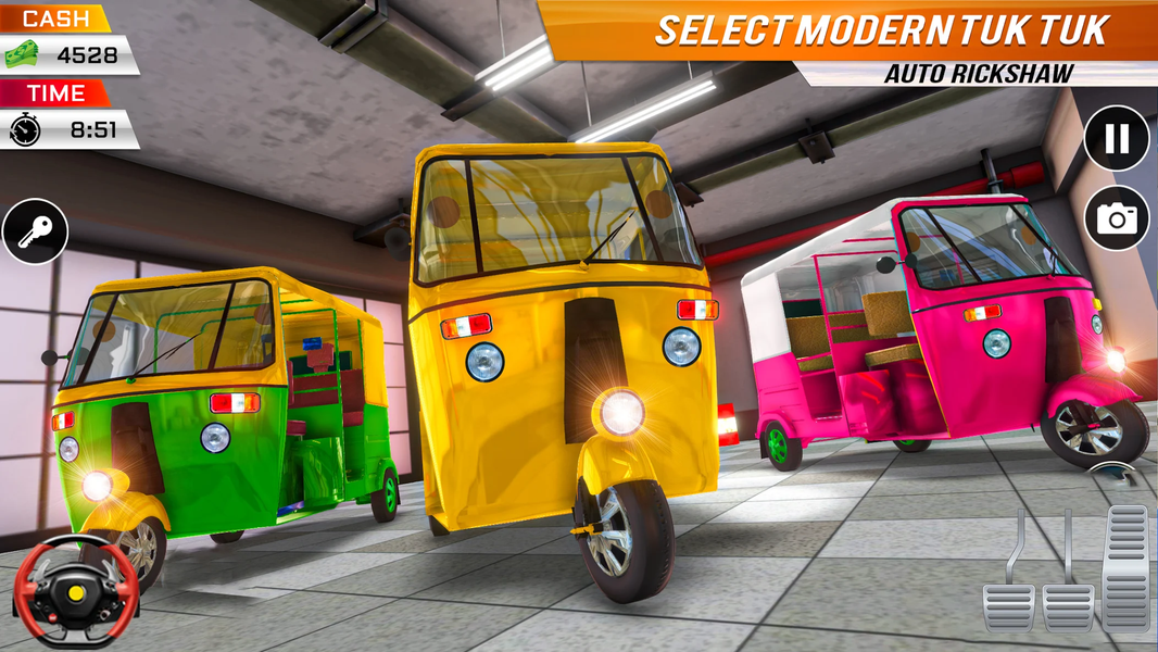 Tuk Tuk Auto Rikshaw Games - Gameplay image of android game