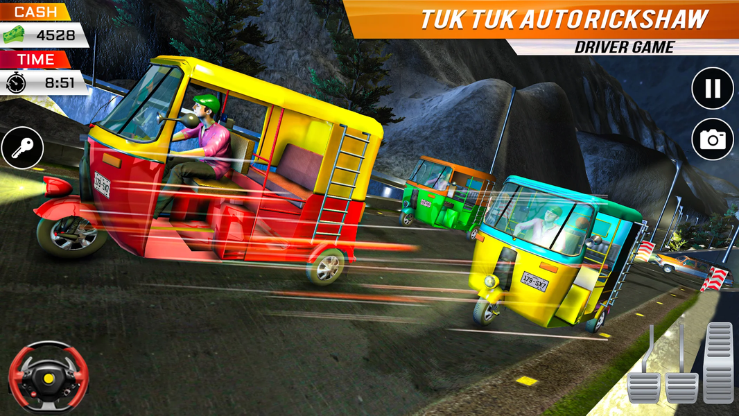 Tuk Tuk Auto Rikshaw Games - Gameplay image of android game