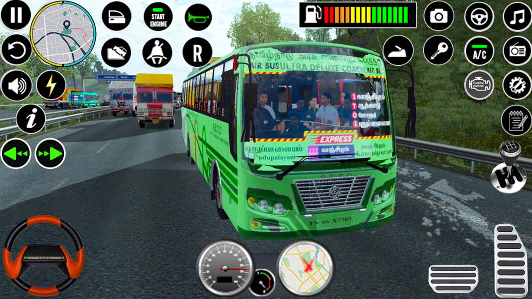 Hill Bus Driving Bus Game ۳D - عکس بازی موبایلی اندروید