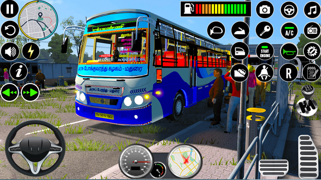 Hill Bus Driving Bus Game ۳D - عکس بازی موبایلی اندروید