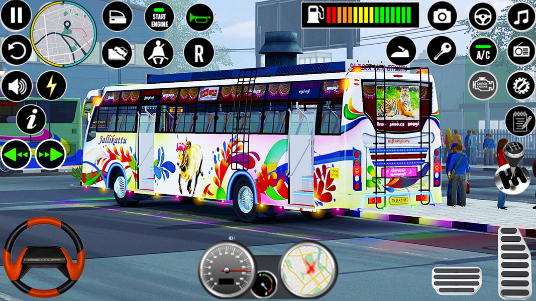 City Coach Bus Game 3D - Gameplay image of android game