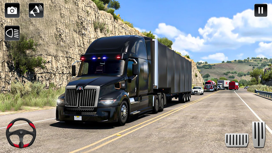 US Cargo Truck Simulator Games - Gameplay image of android game